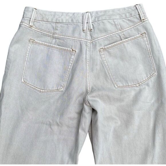 Good American Women Good 90's Icon Straight High Rise Bone Jeans 15 / 36 - Picture 5 of 7